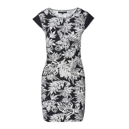 KOROSHI KOROSHI Jurk zwart / wit