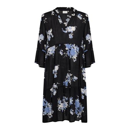 Kaffe Kaffe Jurk Edita blauw / zwart / wit