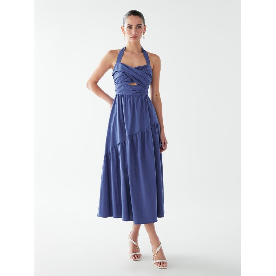 BWLDR BWLDR Jurk Lana blauw denim -