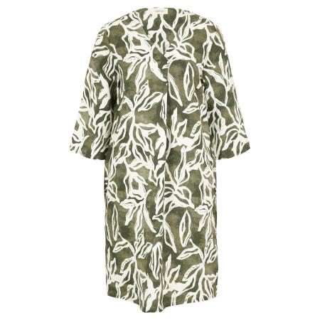 Cartoon Zomerjurk crème / groen gemêleerd