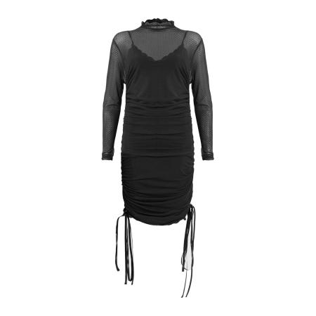 AllSaints AllSaints Jurk ADARA zwart / zwart gemêleerd