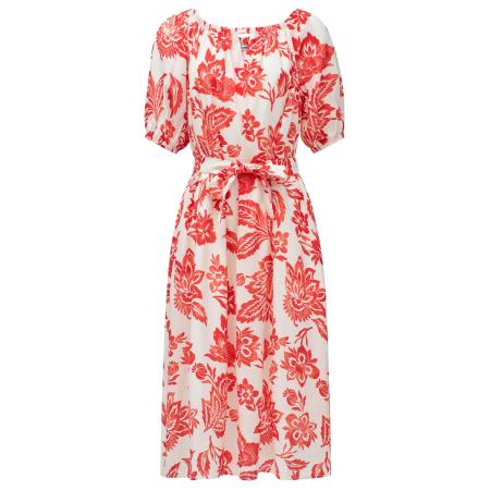 Salsa Salsa Jeans Jurk oranjerood / natuurwit