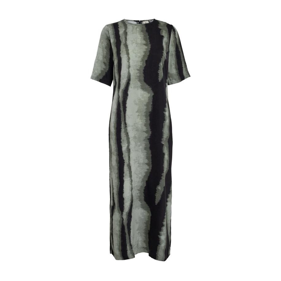 Peppercorn Peppercorn Jurk Jeanne olijfgroen / pastelgroen / zwart -