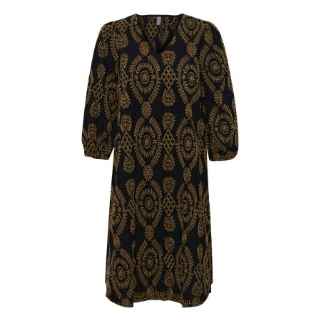 Culture CULTURE Jurk Tia bruin / zwart