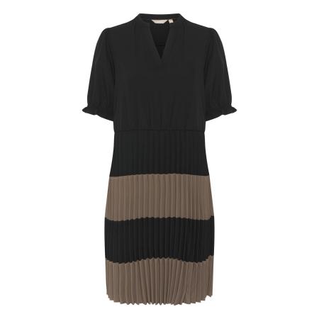Culture CULTURE Jurk Betty bruin / zwart