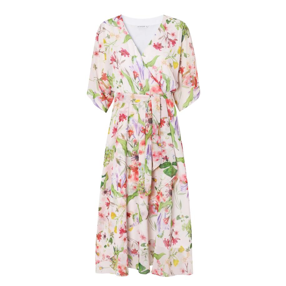 TATUUM Cocktailjurk Bosani beige / gemengde kleuren Bruin