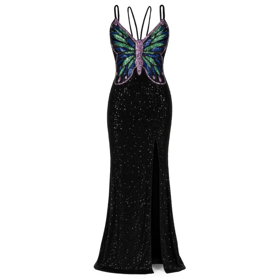 GODDIVA Jurk gemengde kleuren / zwart Zwart