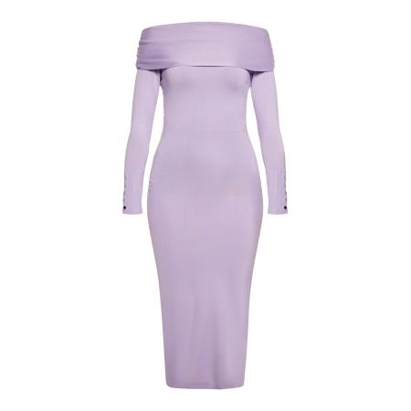 NAEMI NAEMI Gebreide jurk lavendel