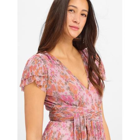 Swing SWING Jurk groen / oranje / rosa / oudroze