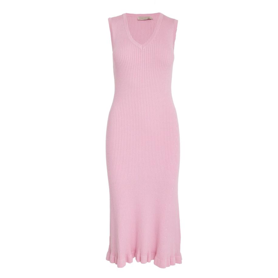 Desires DESIRES Gebreide jurk Aneli pink -