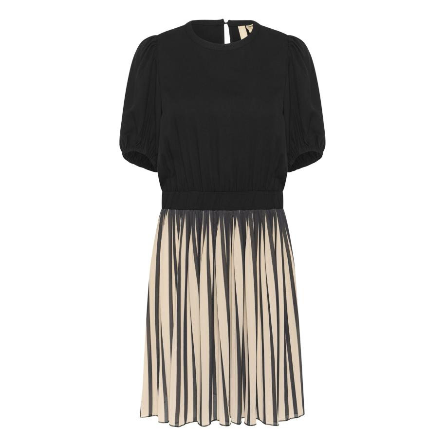 Culture CULTURE Jurk Cain beige / zwart -