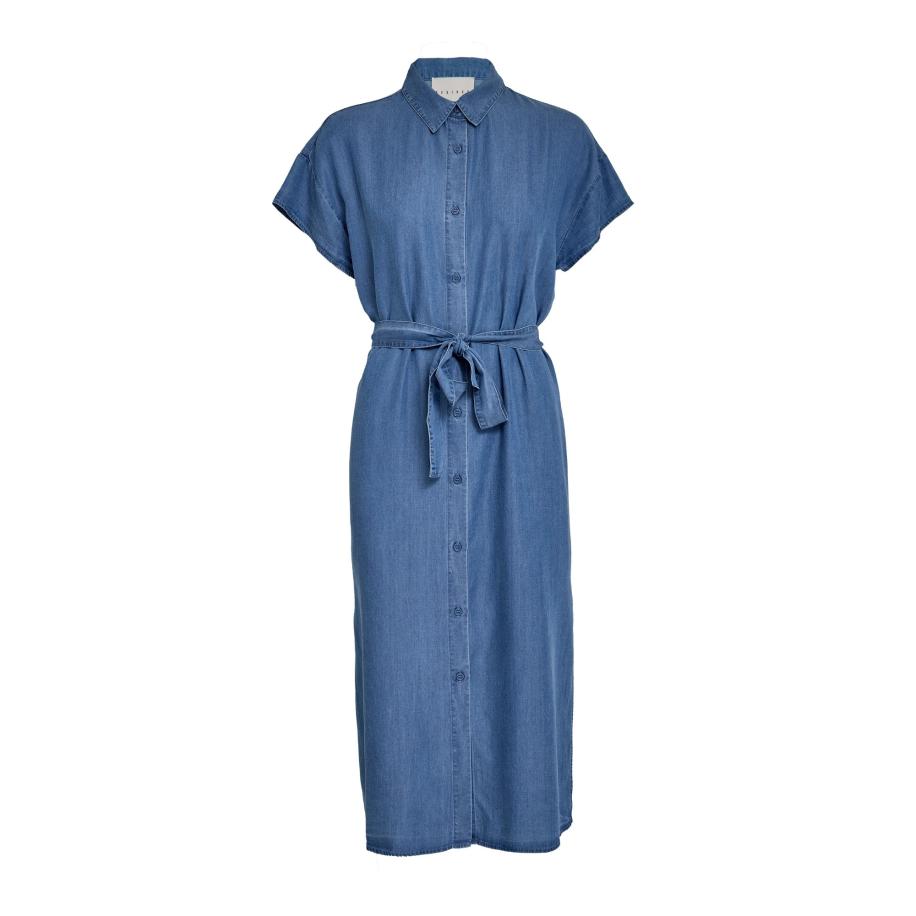 Desires DESIRES Blousejurk Elaina blauw denim -