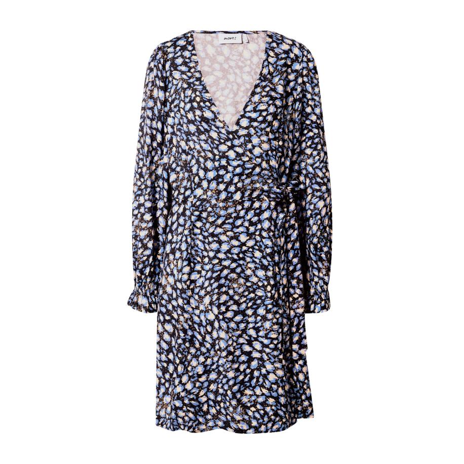 Moves Moves Jurk blauw / zwart / offwhite -