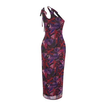 Trendyol Trendyol Jurk indigo / lila / donkerroze / donkerrood