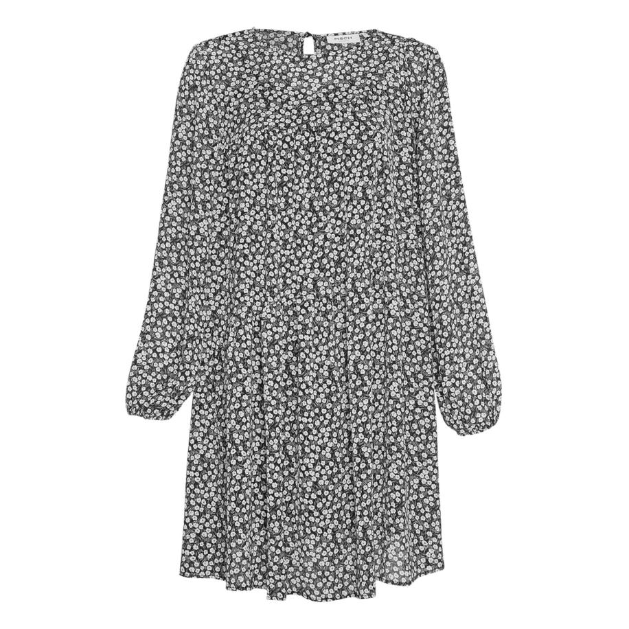 MSCH COPENHAGEN Jurk groen / zwart / wit Groen