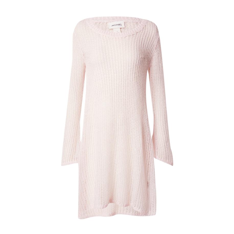 Monki Monki Gebreide jurk rosa -