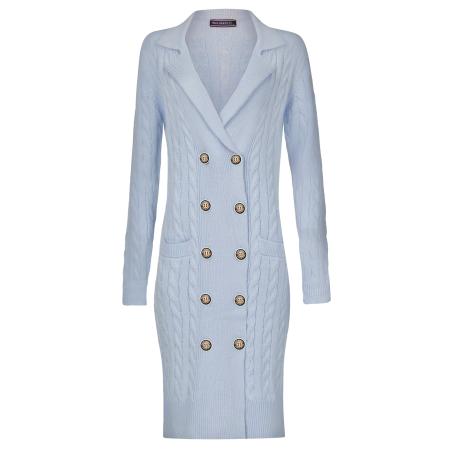 Felix Hardy Felix Hardy Gebreide jurk lichtblauw