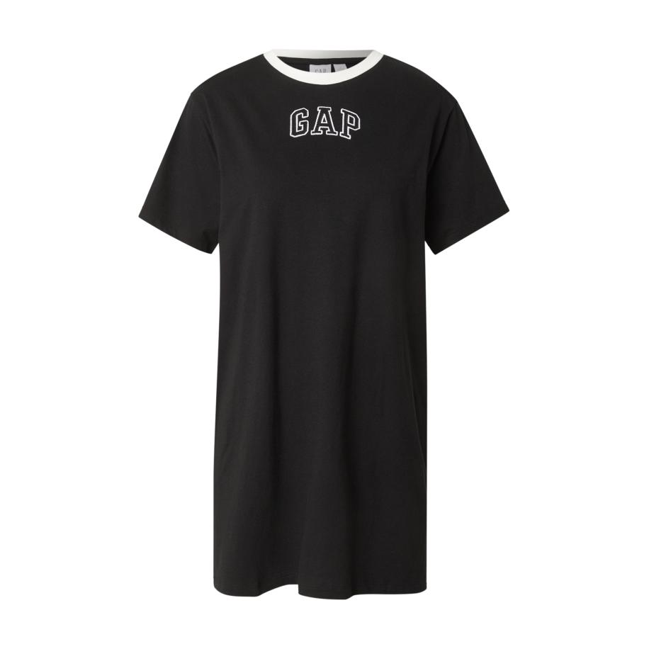 GAP GAP Jurk zwart / offwhite -