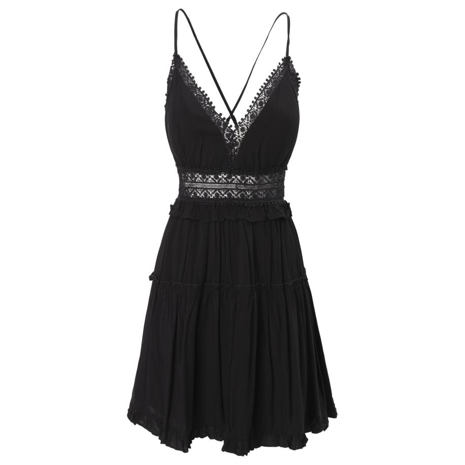 Influencer Influencer Zomerjurk zwart -