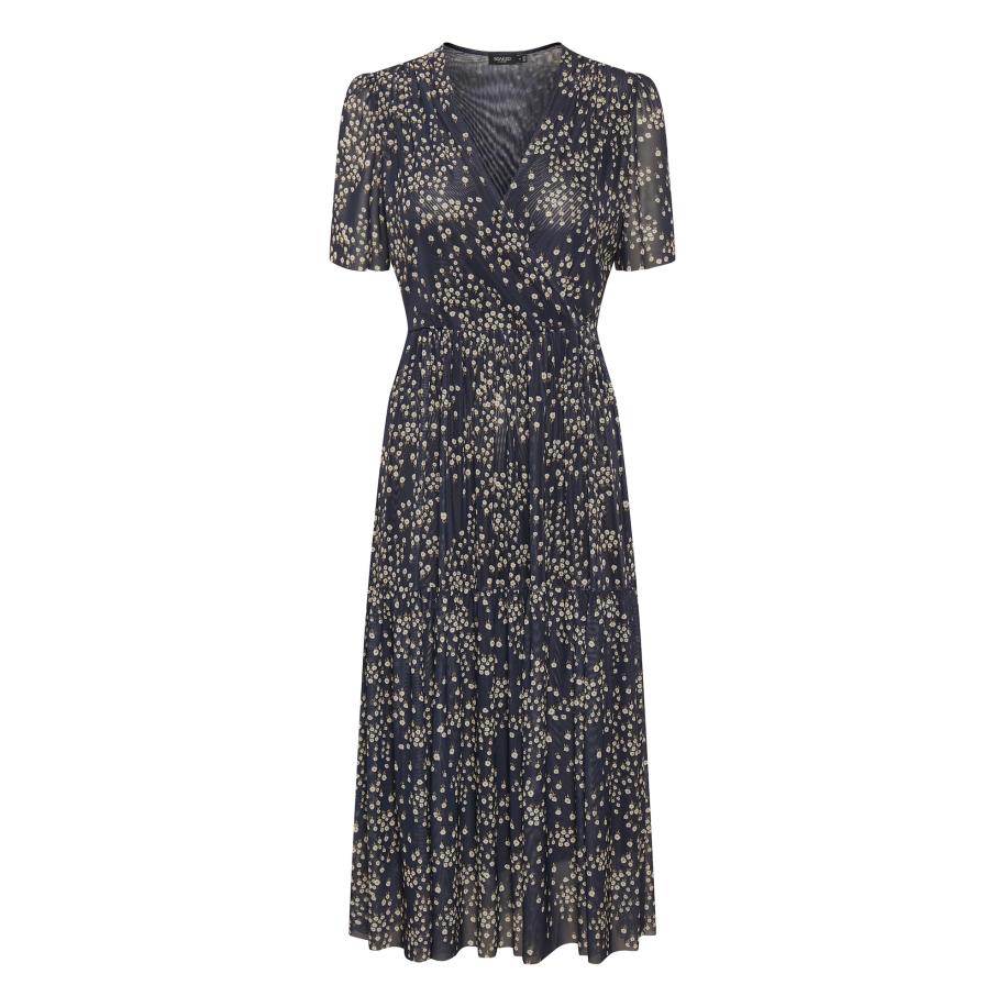 Soaked in Luxury SOAKED IN LUXURY Zomerjurk Aldora beige / nachtblauw -