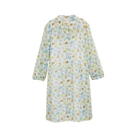 Tom Tailor TOM TAILOR DENIM Blousejurk lichtblauw / bruin / lichtgeel / wit