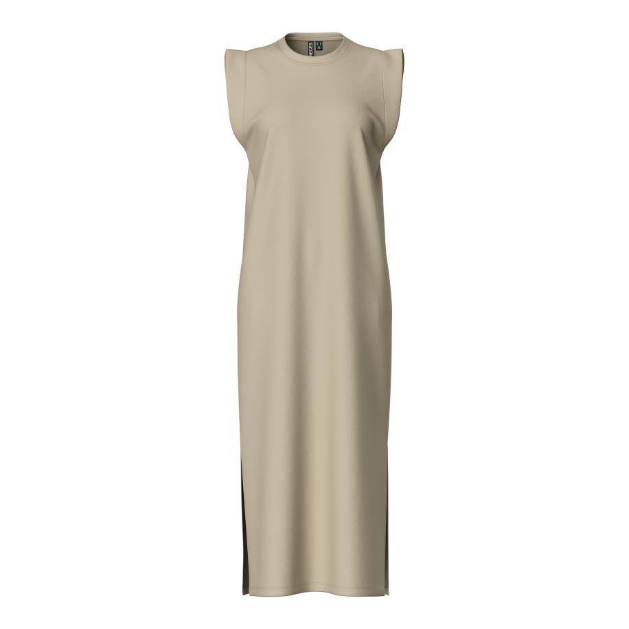 Pieces PIECES Jurk donkerbeige -