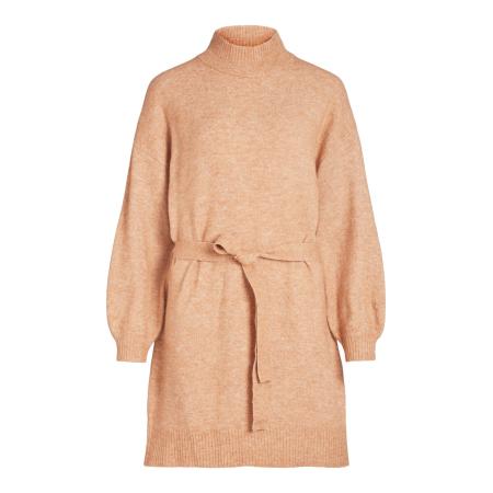 Vila VILA Gebreide jurk EVAH karamel