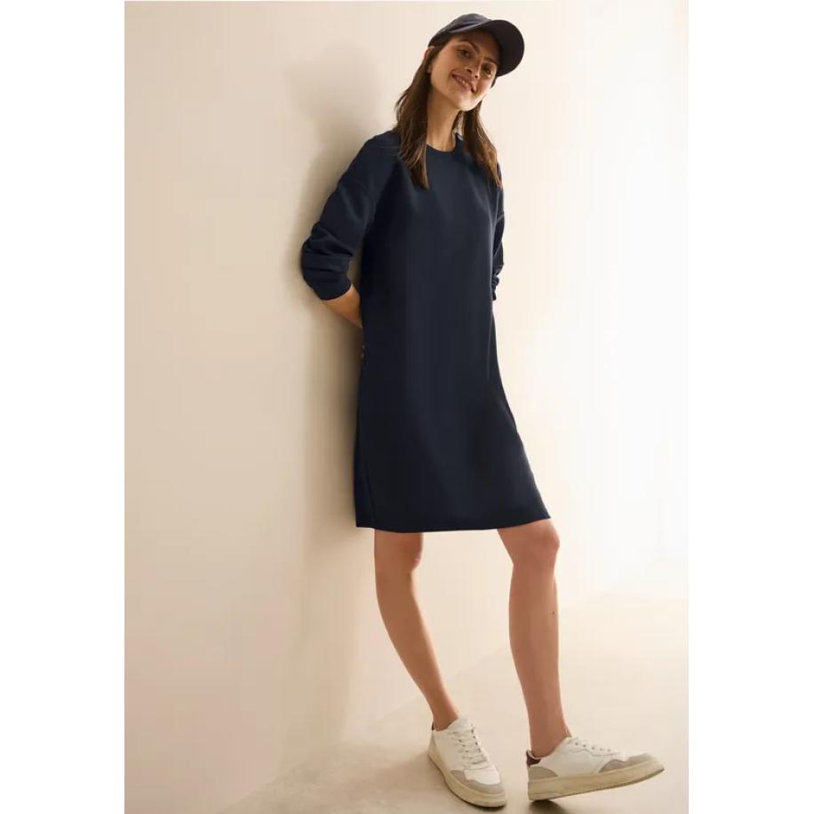 CECIL Jurk met knoopdetail Blauw