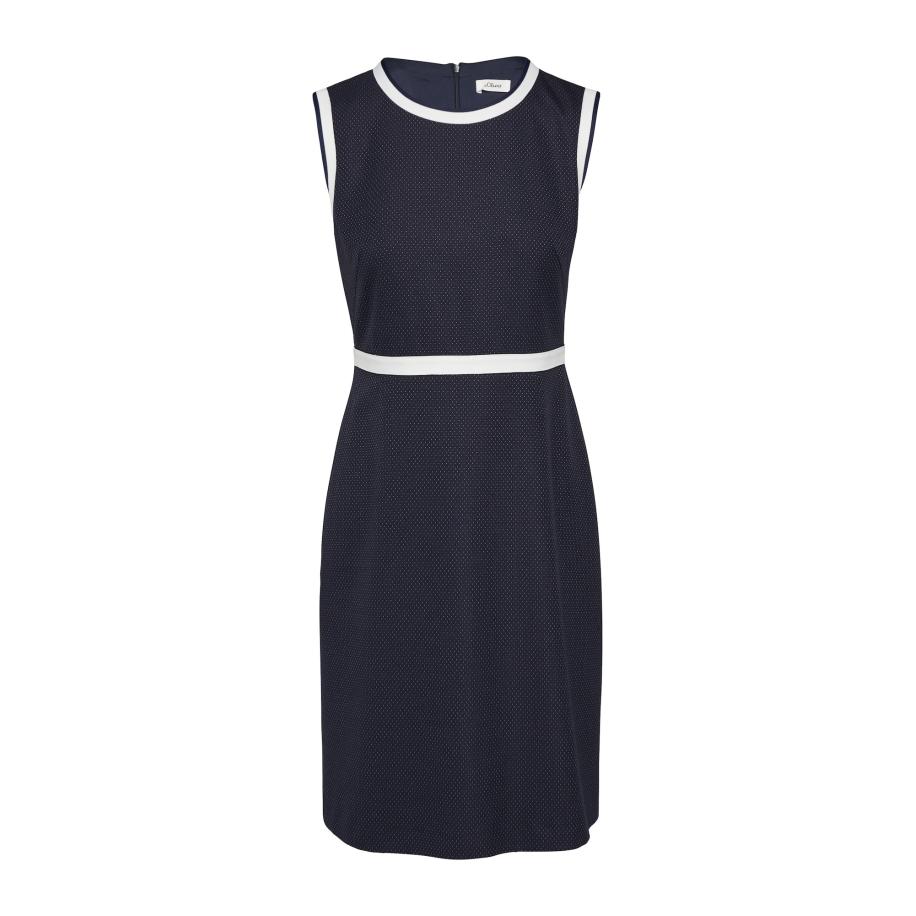 s.Oliver BLACK LABEL s.Oliver BLACK LABEL Kokerjurk donkerblauw / wit -