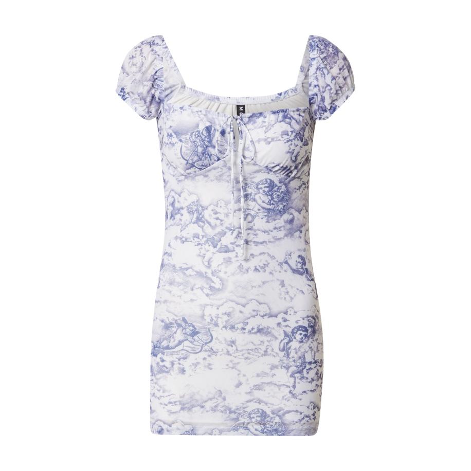 Motel Motel Jurk Gaina donkerlila / wit -