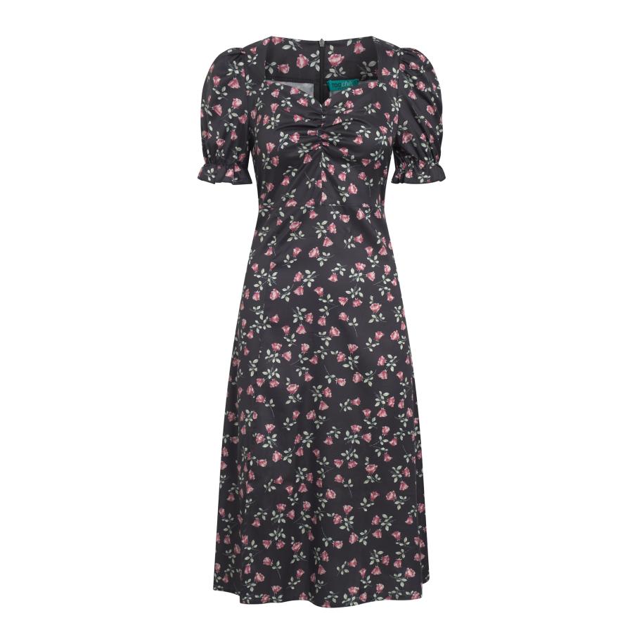 TOOche TOOche Zomerjurk Genny grijs / groen / pink -