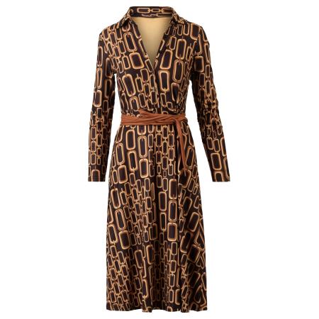 Kraimod Kraimod Blousejurk bruin / zwart