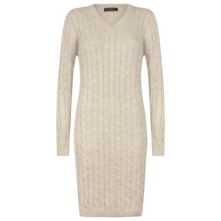 Felix Hardy Felix Hardy Gebreide jurk beige / stone grey
