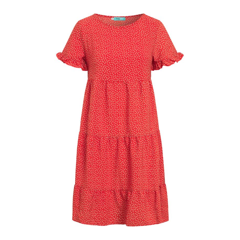 TOOche TOOche Zomerjurk Cannes rood / wit -