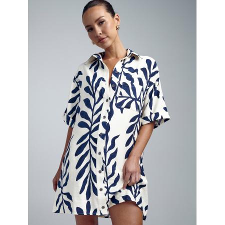 St MRLO Blousejurk Nessa navy / wit