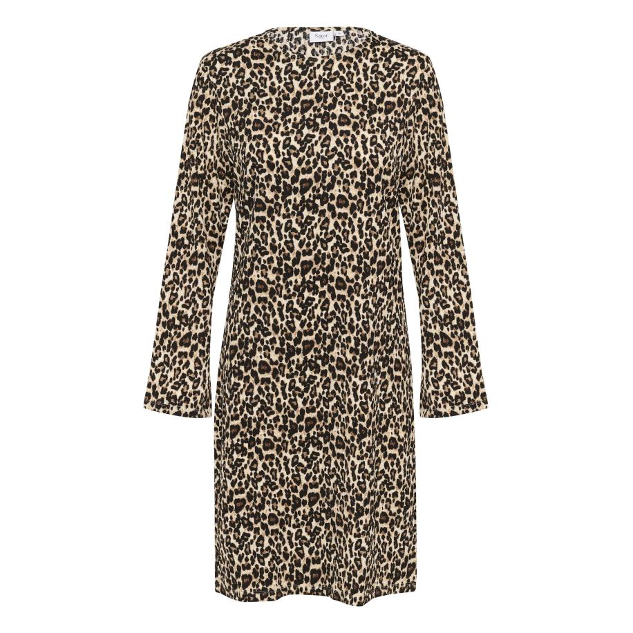 Saint Tropez SAINT TROPEZ Jurk Ilyssa lichtbruin / zwart -