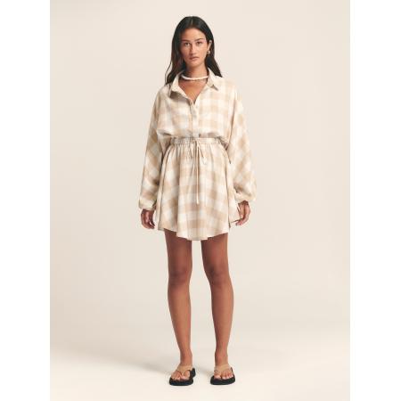 St MRLO Blousejurk Shauna sand / wit