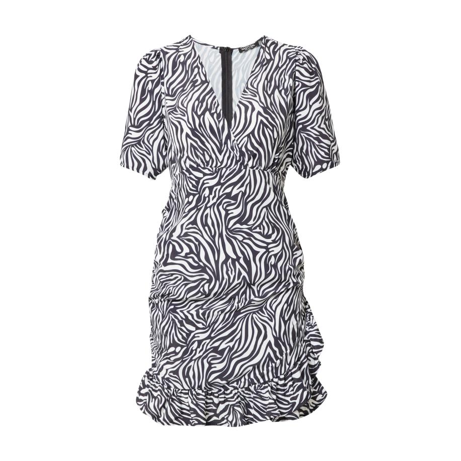 Nasty Gal Nasty Gal Jurk zwart / wit -