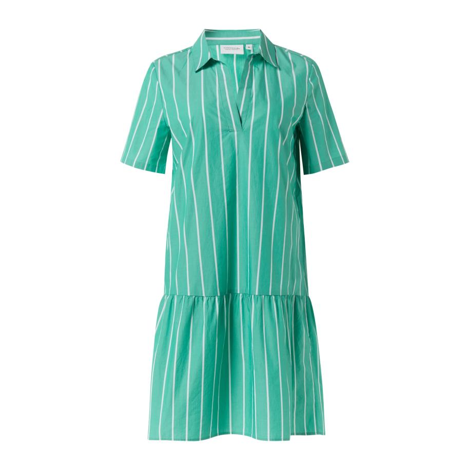 comma casual identity comma casual identity Jurk groen / wit -