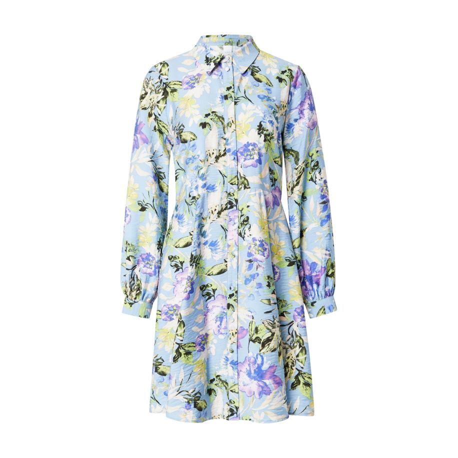 YAS Blousejurk YASKaya lichtblauw / donkergroen / lavendel / wit Blauw