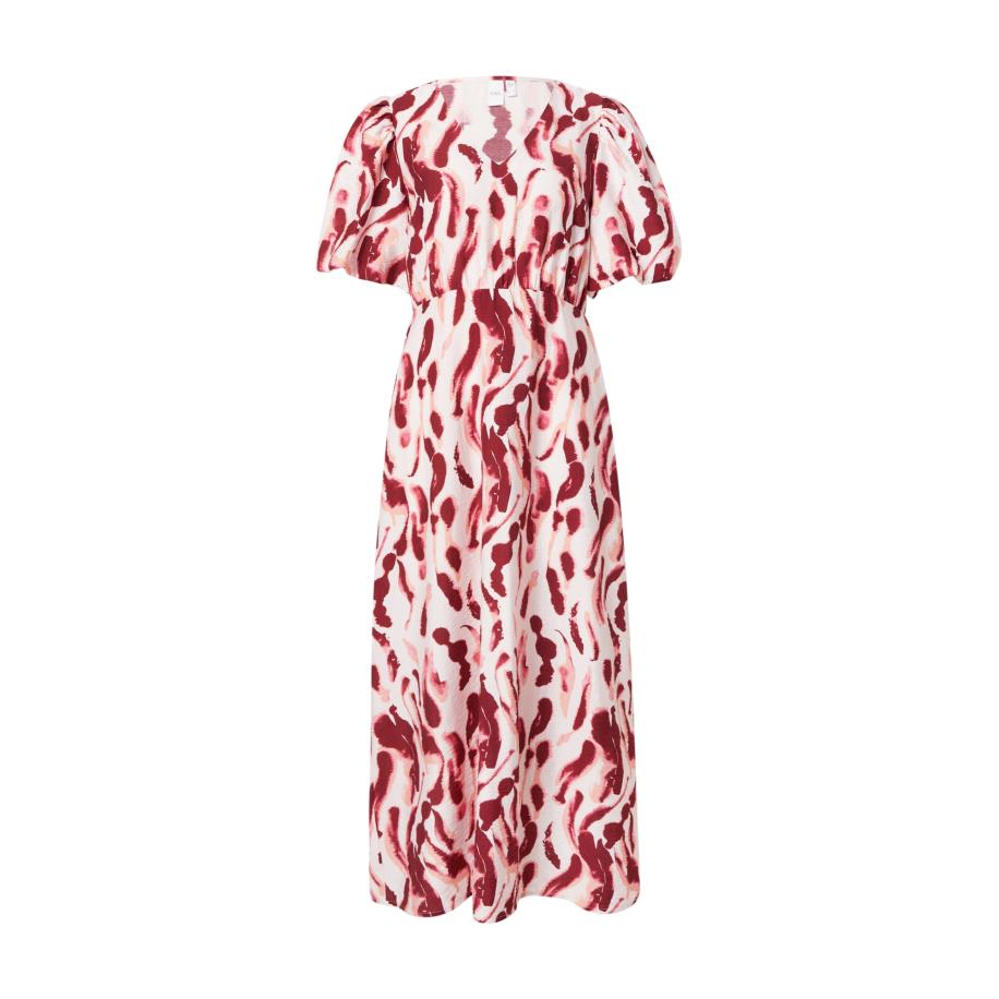 YAS YAS Jurk YASNENO pastelroze / wijnrood -