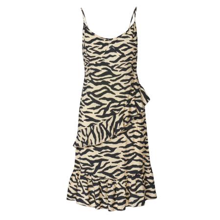 KOROSHI KOROSHI Jurk crème / zwart