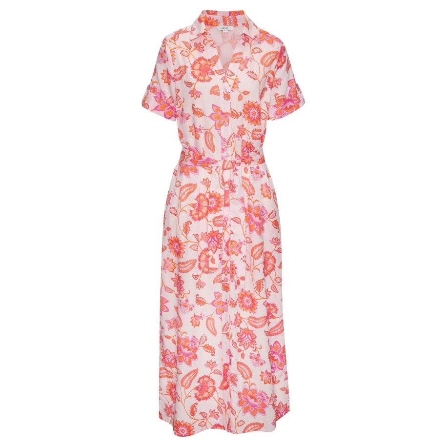 Lascana LASCANA Blousejurk oranje / pink / pastelroze -