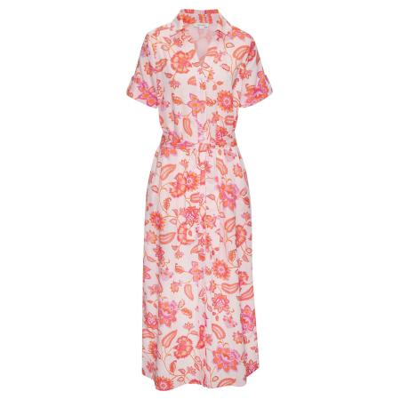 Lascana LASCANA Blousejurk oranje / pink / pastelroze