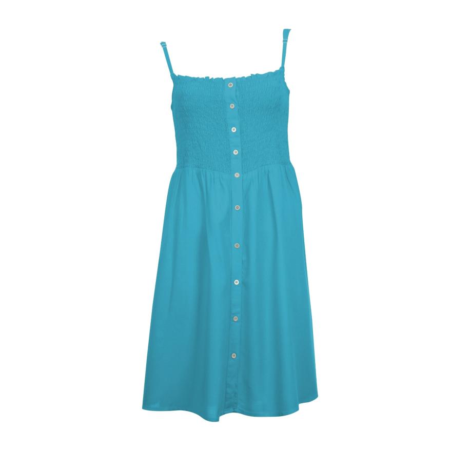 Vivid VIVID Zomerjurk cyaan blauw -