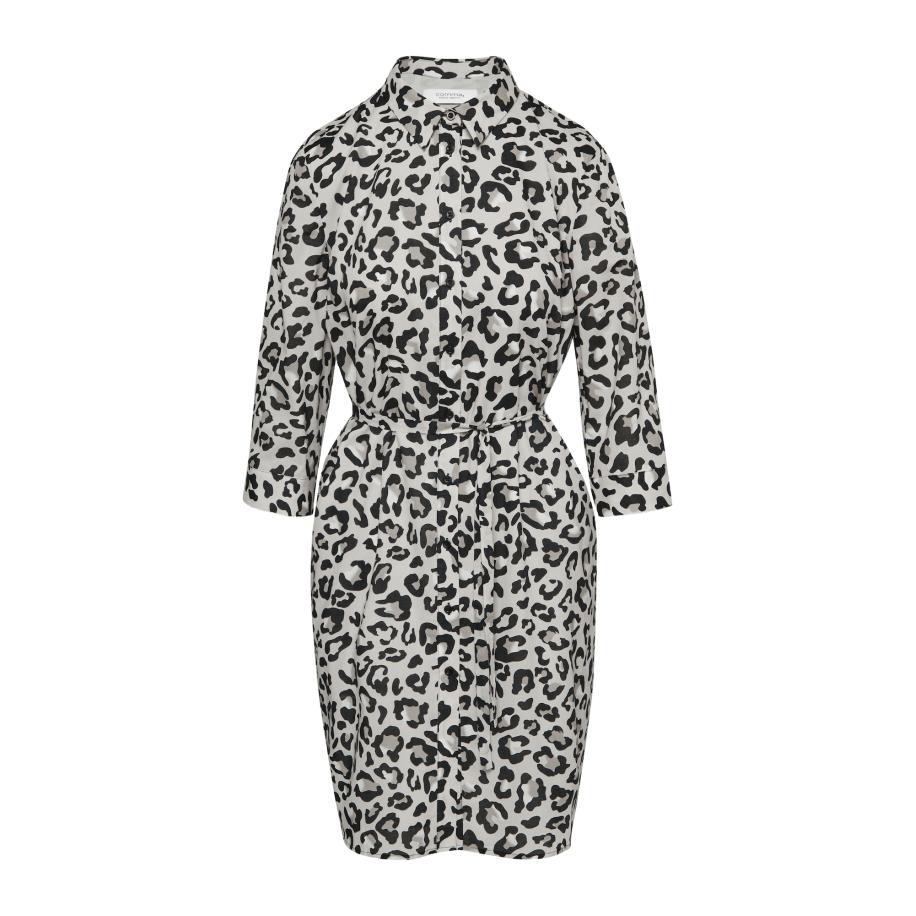 comma casual identity comma casual identity Blousejurk taupe / lichtgrijs / zwart -