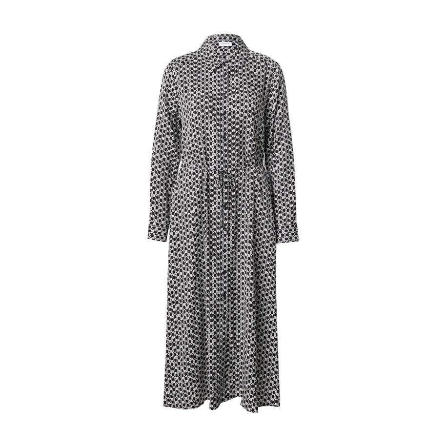 Comma COMMA Blousejurk zwart / wit -