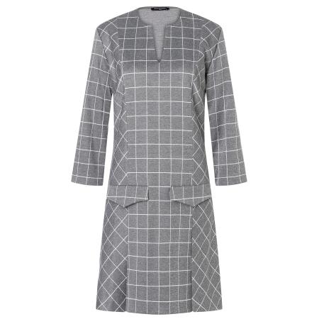 Ana Alcazar Jurk Amosi grijs / wit