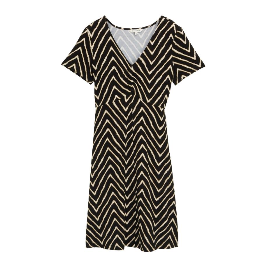 Tom Tailor TOM TAILOR Zomerjurk beige / bruin / zwart -