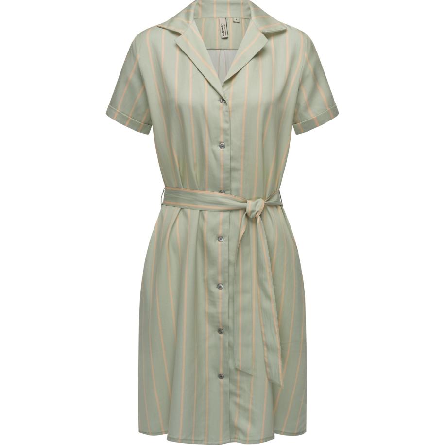 Ragwear Ragwear Blousejurk groen gemêleerd / perzik -